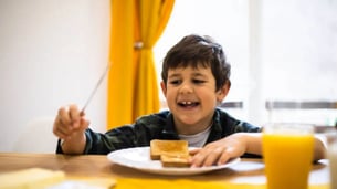 Indian Kids Eating