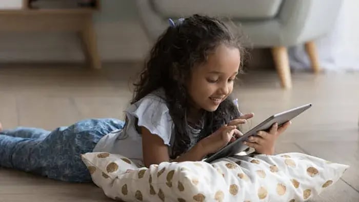Indian Kid On Phone