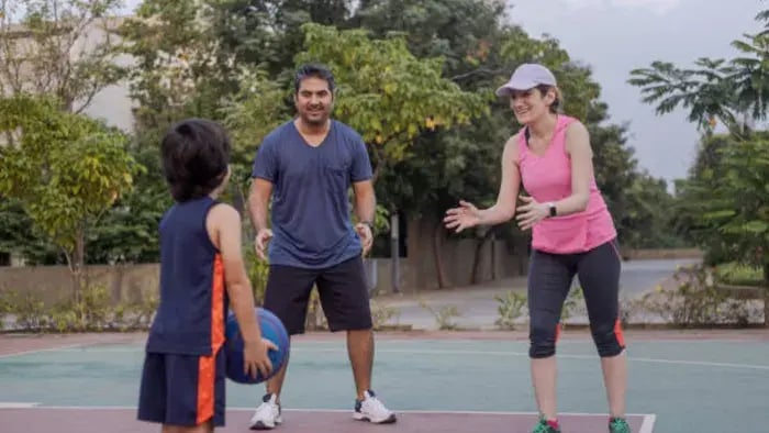 Indian Kid Doing Physical Activity