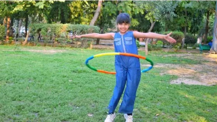 Indian kids doing Exercises