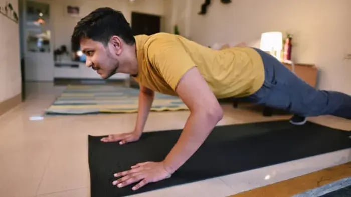Indian kids doing Exercises