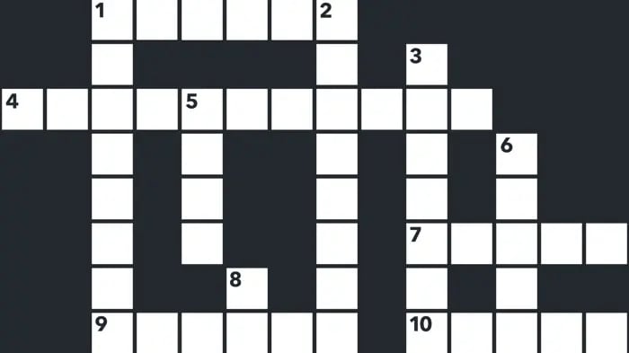 Crosswords Exercise On A Paper