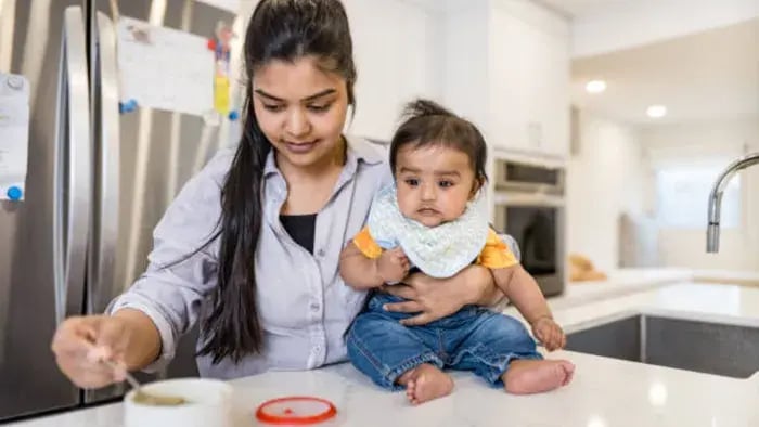 Indian Kid Eating