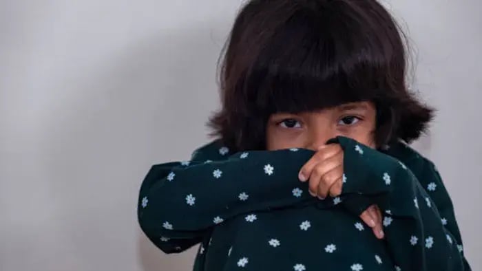 Indian kid sad