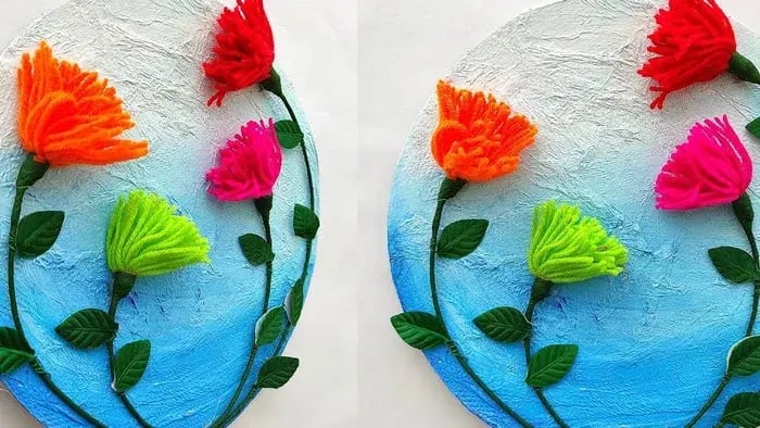 Flowers Made From Wool