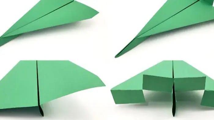 Green Paper Airplanes