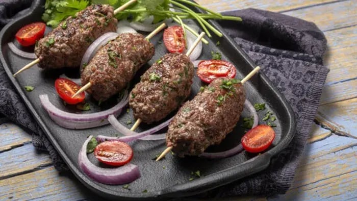 Mini Chicken Seekh Kebab Rolls