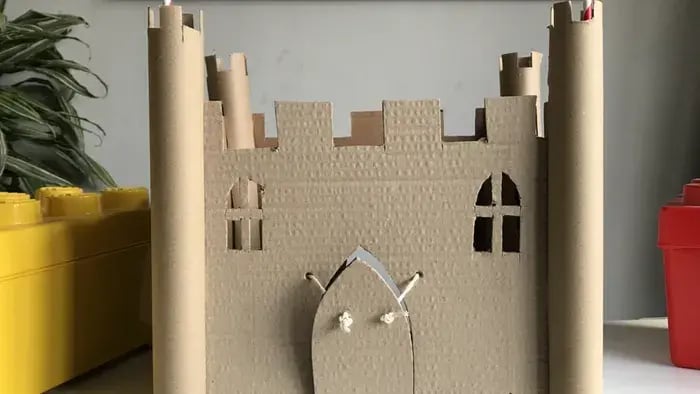 Brown Cardboard Castle
