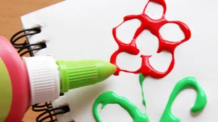 Colorful Pattern Of Glue And Color