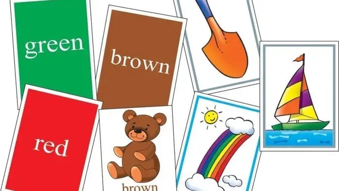 Creative Family Activities to Engage Children - Colorful flashcards with images