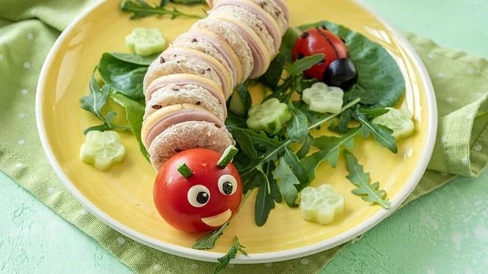 Creative Sandwich Ideas for Children's Lunch Boxes in Summers - Hungry Caterpillar Sandwiches