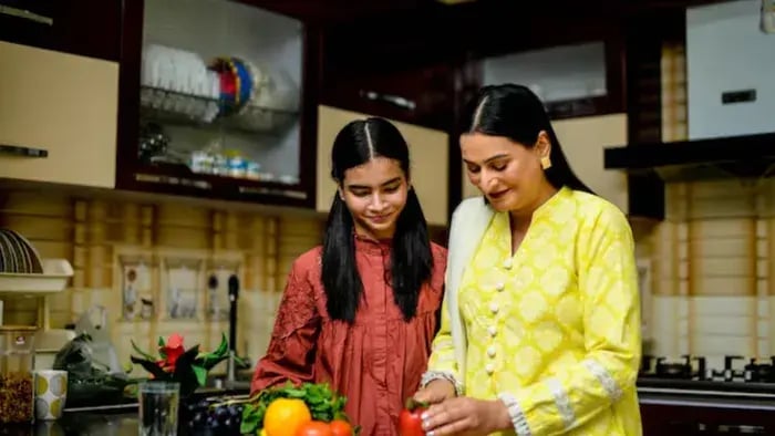 Indian Kid Eating
