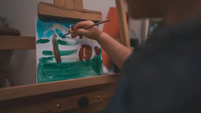 Easy and Creative Painting Ideas for Kids to Try at Home - A House Secenery