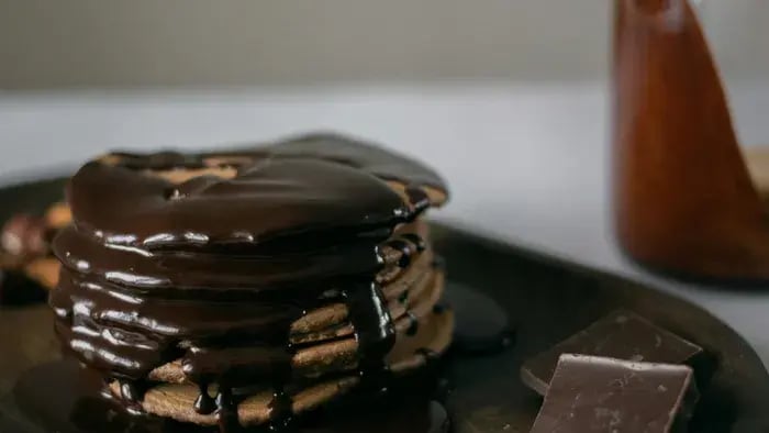 Easy and Healthy Pancake Recipe for Kids: A Fun Cooking Activity for Little Chefs - Dark Chocolate Pancake