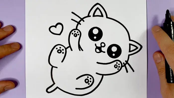Cat drawing
