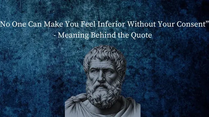 Quote On A Blue Template