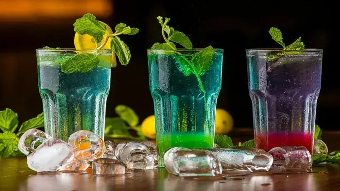 glasses of mocktails
