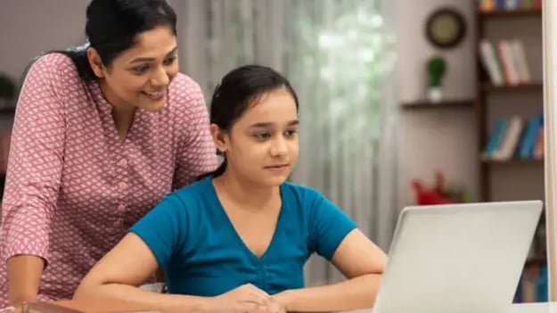Indian kids and parents