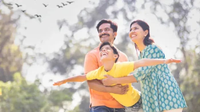 Indian kids and parents