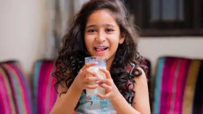 Indian Kid Eating Healthy