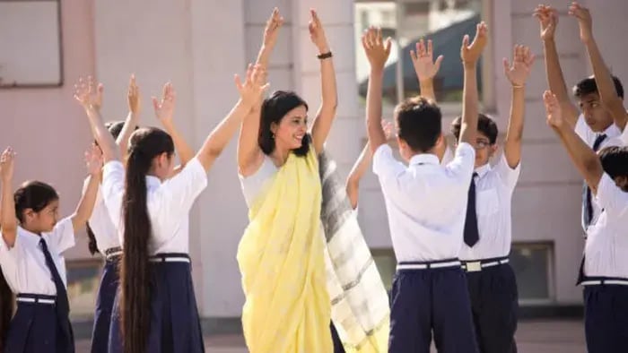 Indian Kid Doing Exercises
