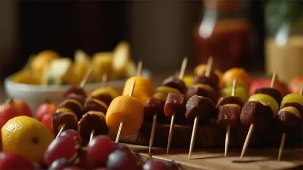 From My Plate to My Lunchbox Creating Balanced Meals for Class 2 Students - Fruit Skewers
