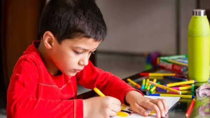 Indian kids drawing