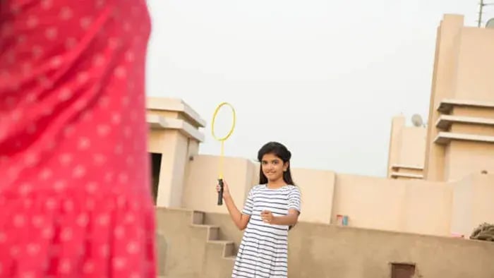 Indian kids doing Exercises