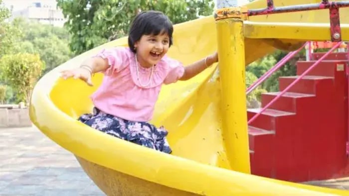 Indian kids doing Exercises