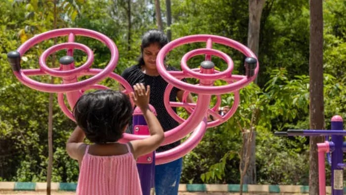 Indian Kid Playing