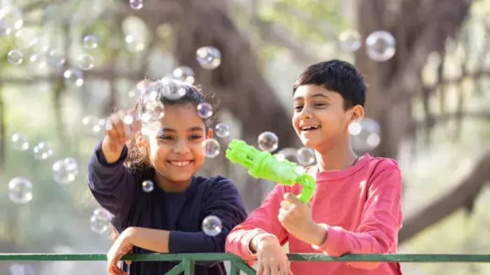 Indian Kid Playing