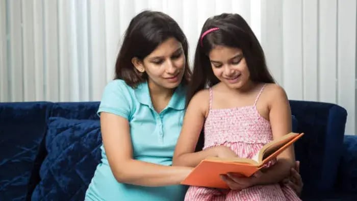 Indian Kids Reading