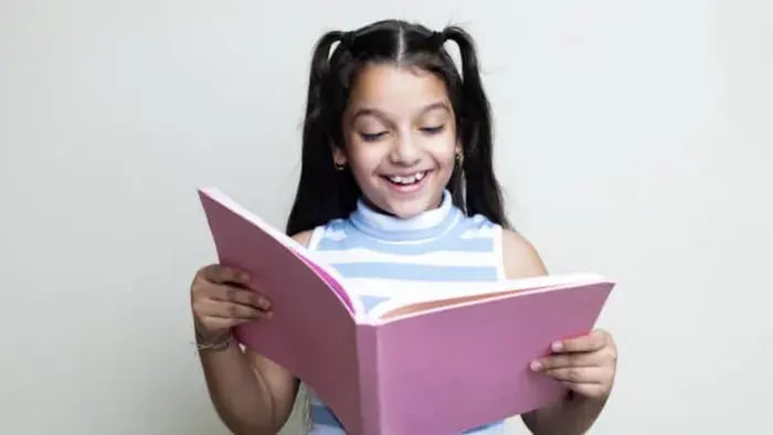 Indian kids reading