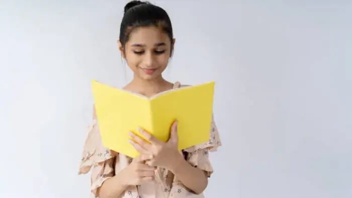 Indian kids reading