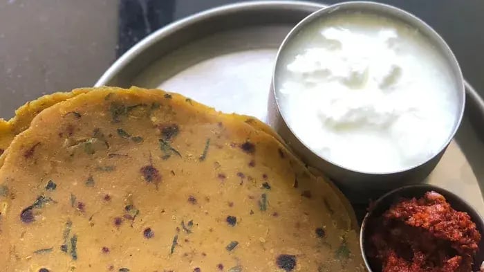 Thepla On A Plate