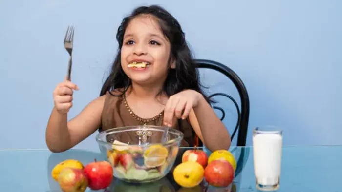 Indian Kids Eating Healthy