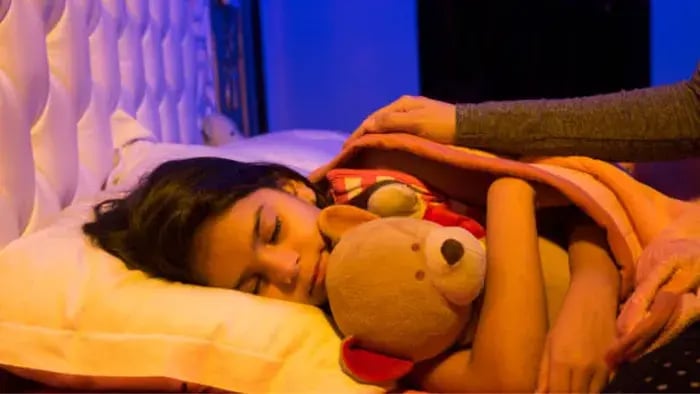 Indian kids sleeping
