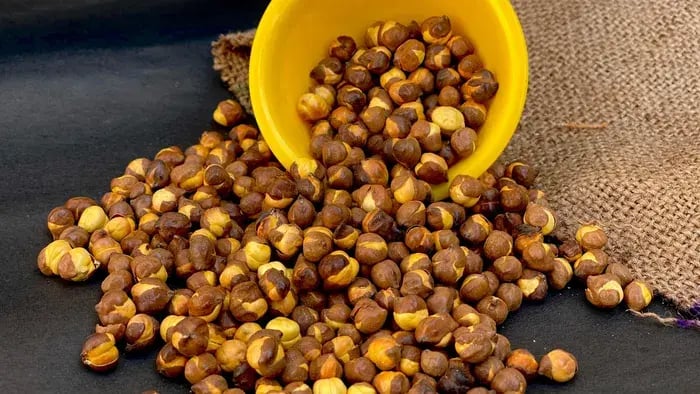 High-Fiber Foods to Promote Digestive Health in Kids - Roasted Chana
