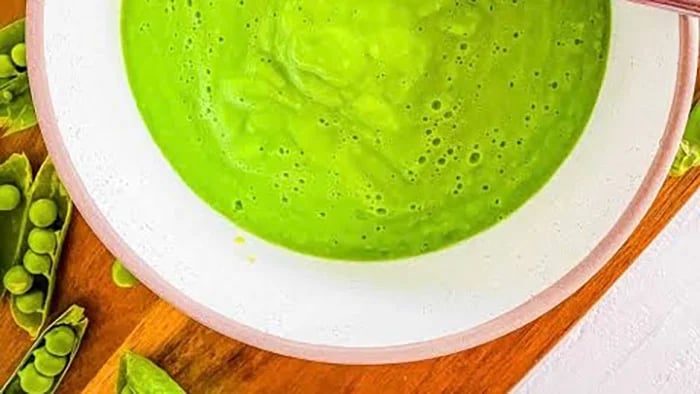 Lentil and pea puree
