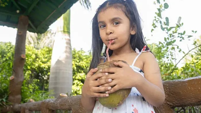 Indian Kids Eating
