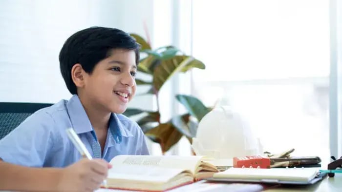 Indian Kids Studying