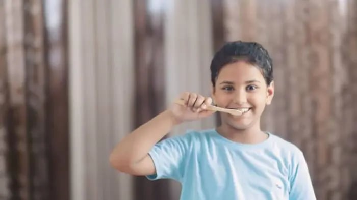 Indian Kids Brushing Teeth 1