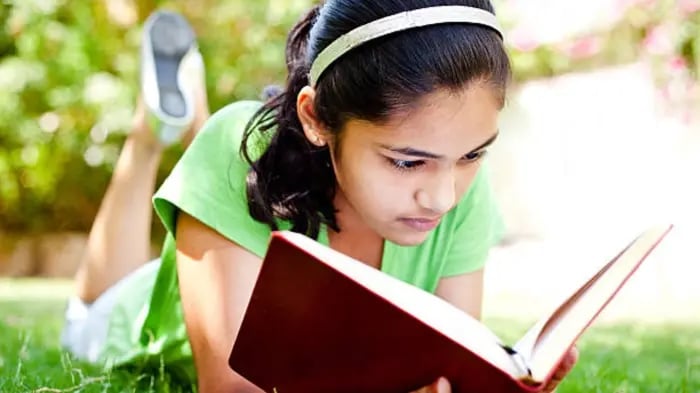 North Indian Girl Trying To Write Poetry