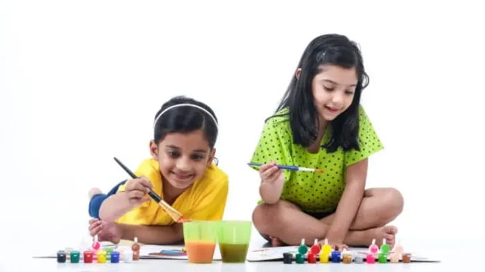 Indian Kid Drawing