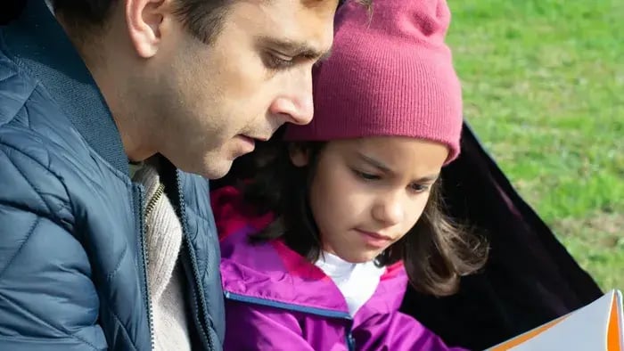 How to Make Learning Time Fun and Effective for Kids - Girl studying with father