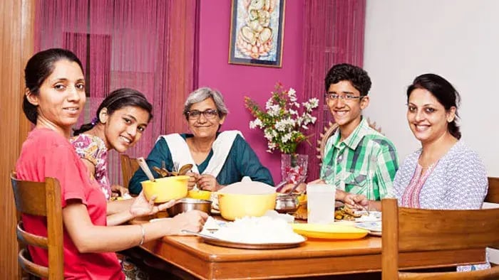 Indian Kid Eating