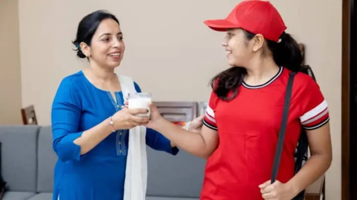 Indian Kid Eating Food