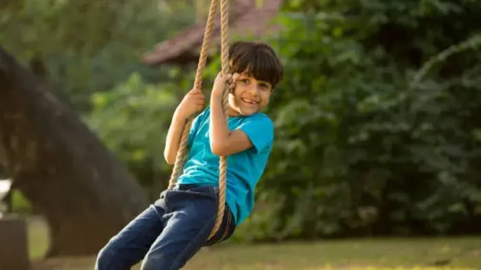 Indian Kid Playing