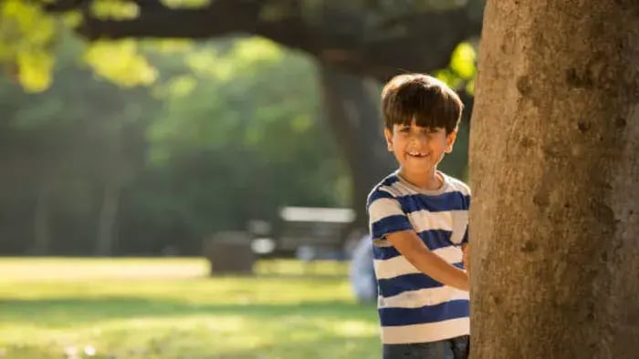 Indian Kid Playing