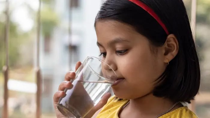 Child Drinking Water